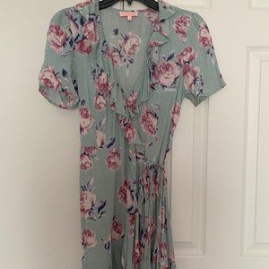 Floral Wrap Dress by renamed (Women's Size Small)